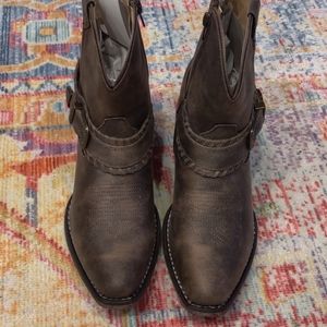 Roper shorty ankle buckle strap boots. Size 8